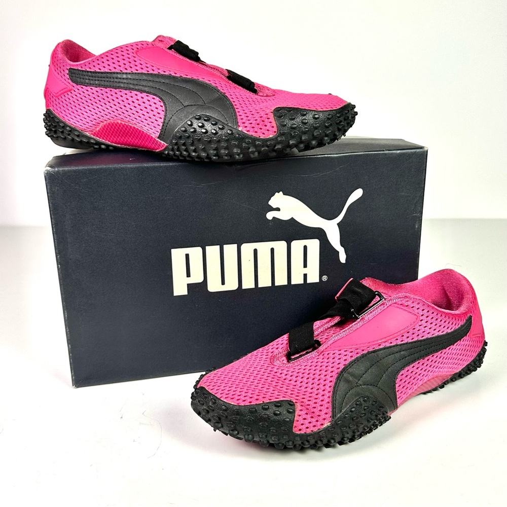 Vintage Puma Y2K Women’s Sneakers Size 10 Pink / Fuchsia Mostro New Mesh